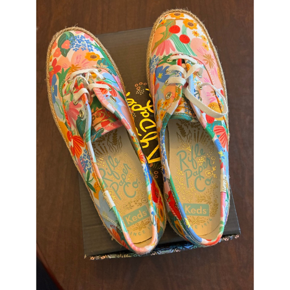 0172 Size 8.5 Keds Triple Kicker with Rifle Paper Company. Brand New. - Picture 7 of 10